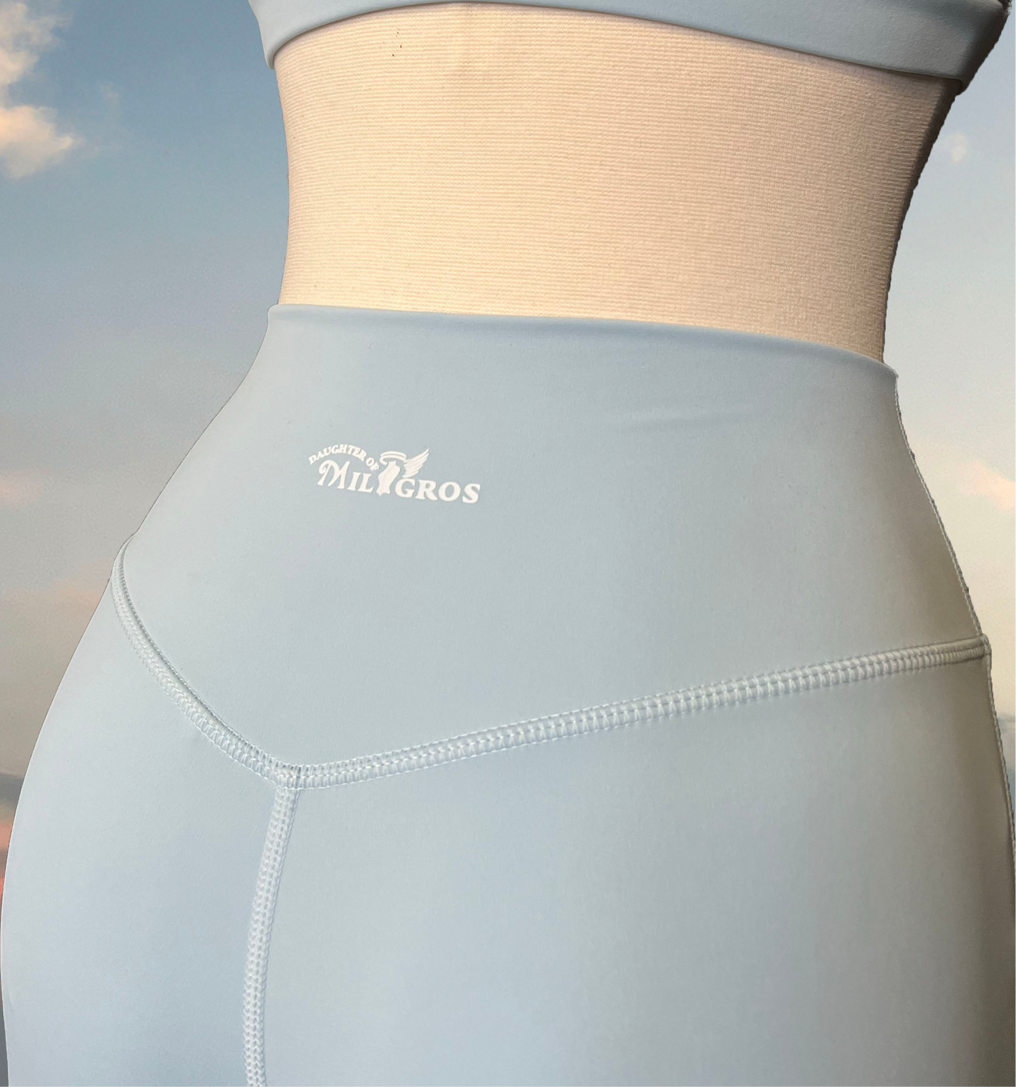 Lemon Sky Leggings (Sky Blue)