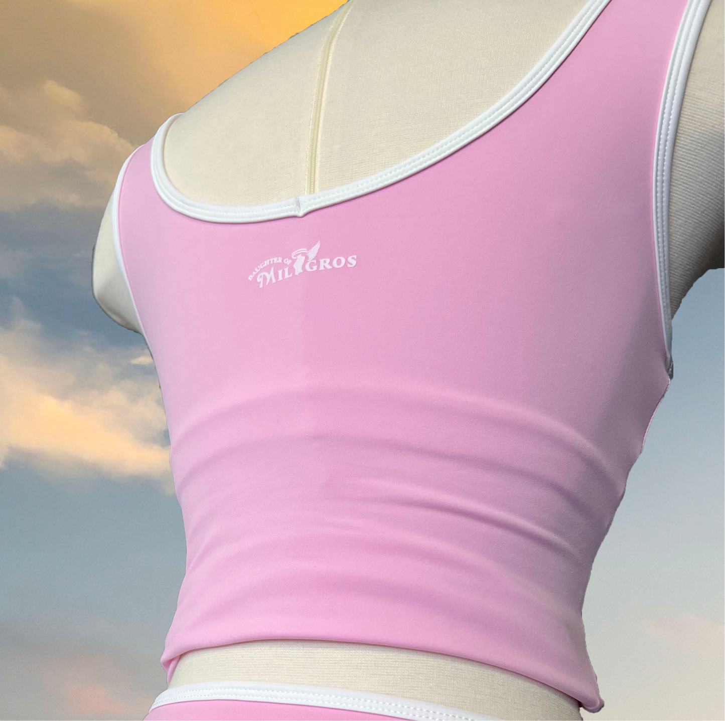Lemon Sky Tank Top (Light Pink)