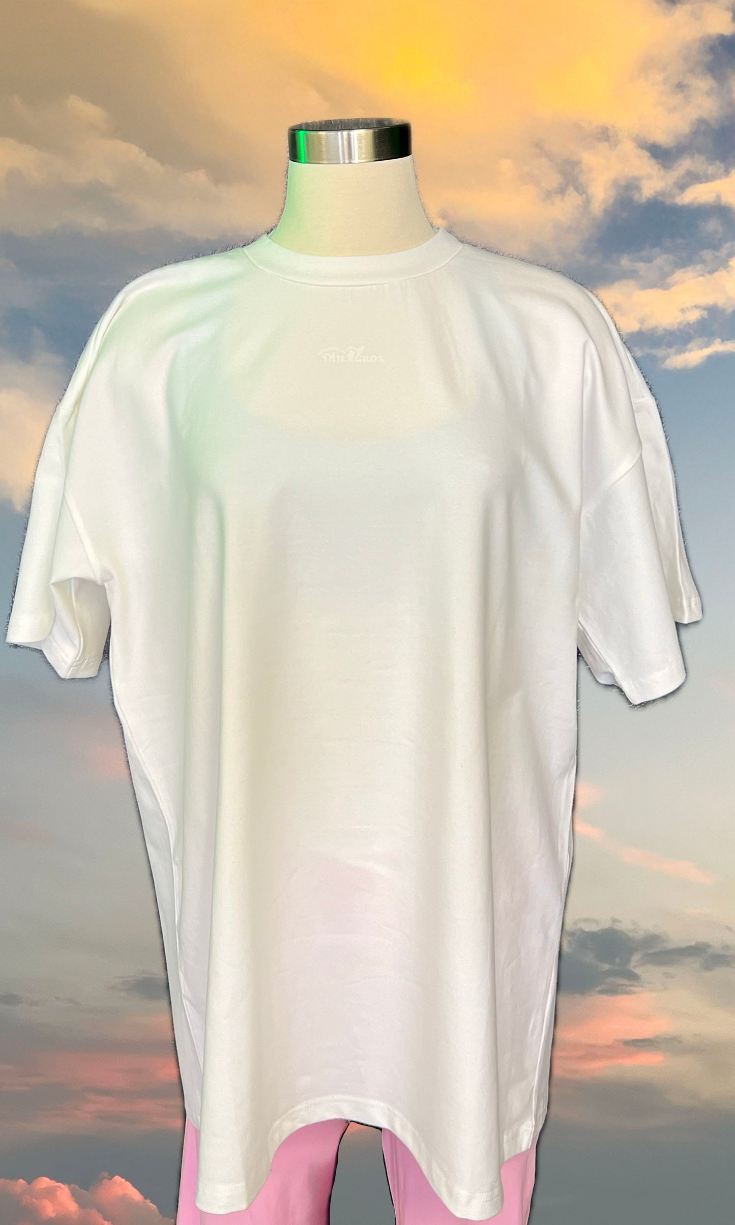 Lemon Sky Oversized Tee (White)