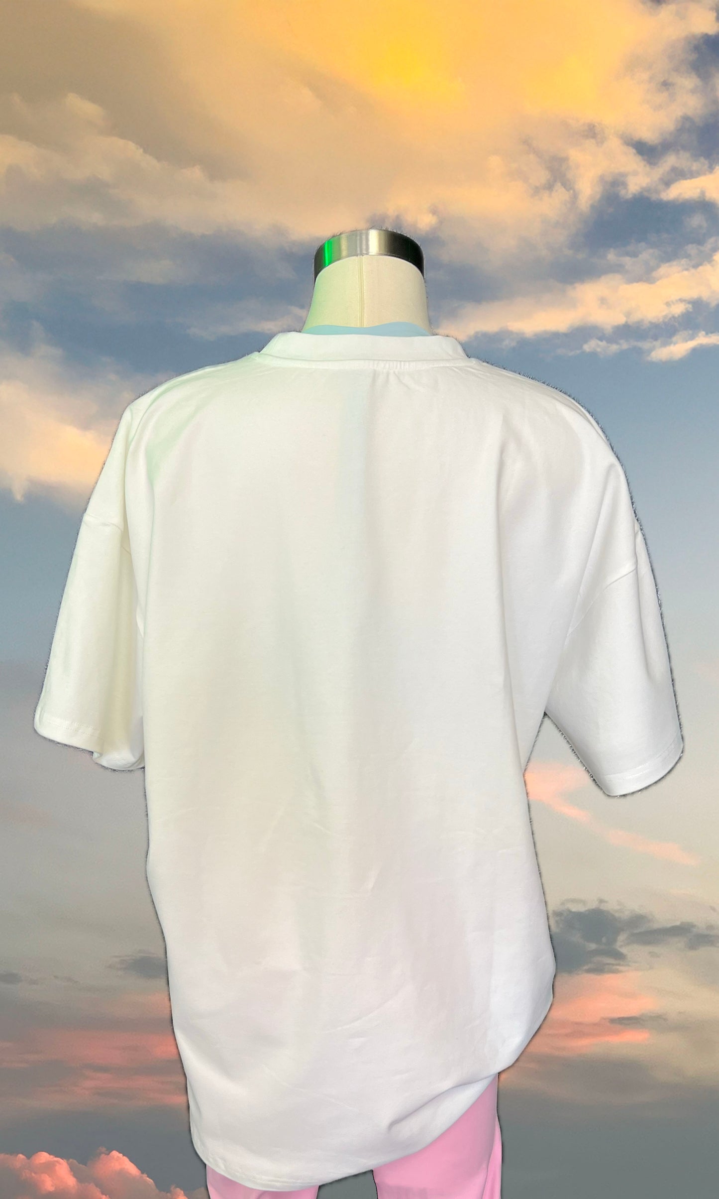 Lemon Sky Oversized Tee (White)